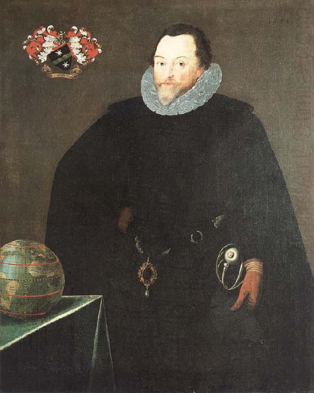 GHEERAERTS, Marcus the Younger Sir Francis Drake china oil painting image